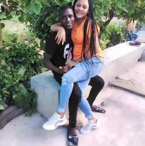 Liberian footballer Mohammed Agogo Barry and his deceased girlfriend