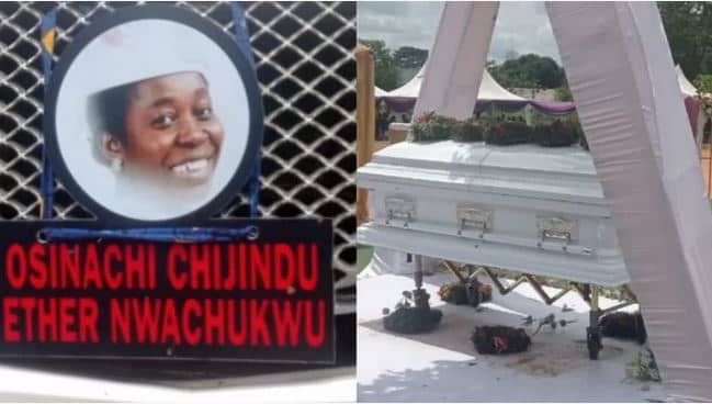 the mortal remains of late gospel singer Osinachi Nwachukwu laid to rest in her hometown, Abia State