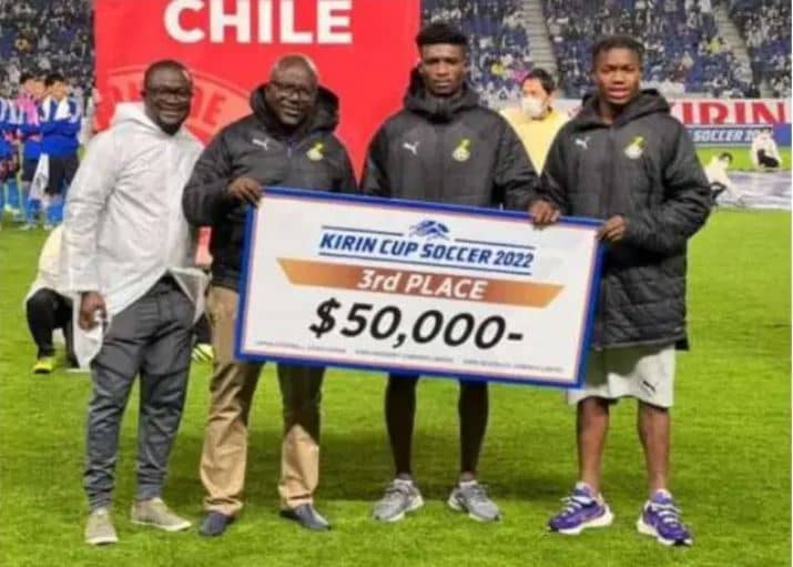 Black Stars Got $50,000 After 3rd Finish In 2022 Kirin Cup in Tokyo