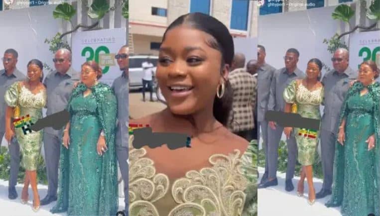 Farida Mahama at her parent's 30th wedding anniversary