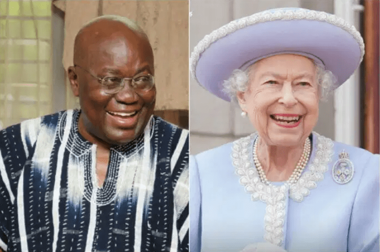 Nana Akufo Addo and Queen Elizabeth II