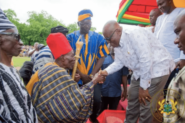 President Nana Addo Enskinned 'Chief of Truth' At Daffiama-Bussie-Issa In The Upper West Region