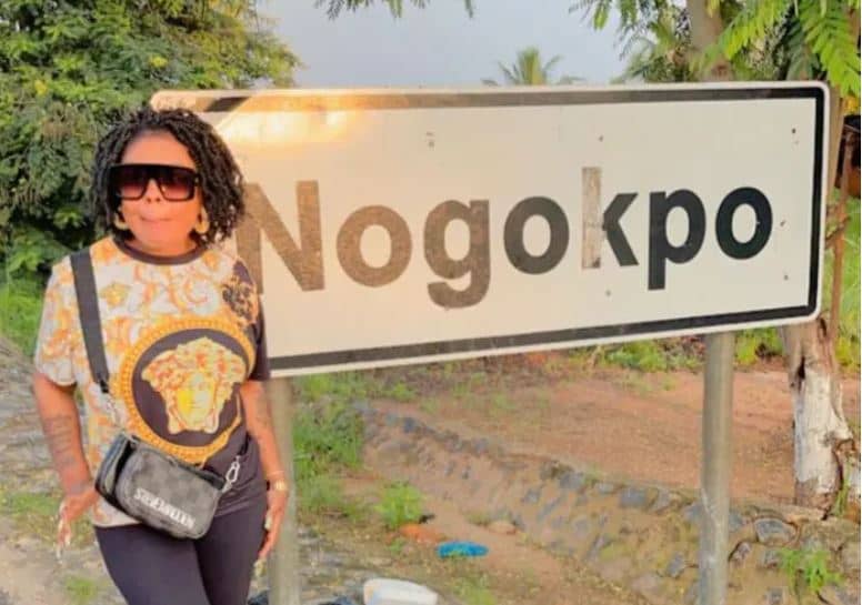 Afia Schwarzenegger in Nogokpo shrine